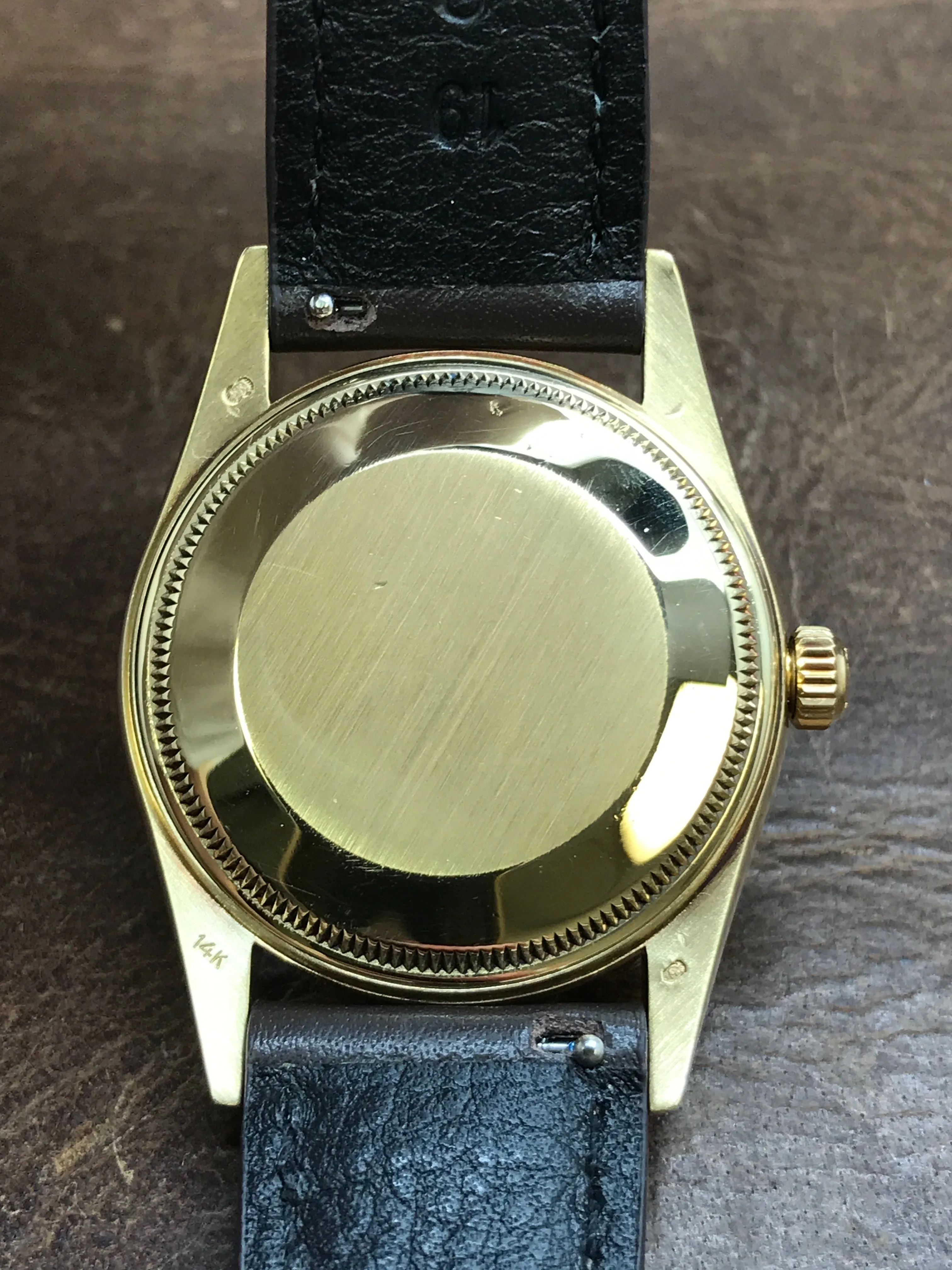 Rolex Date 15037 Gold Dial Automatic Watch
