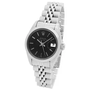 Rolex Date 26mm 69160 Black Dial Automatic Women's Watch