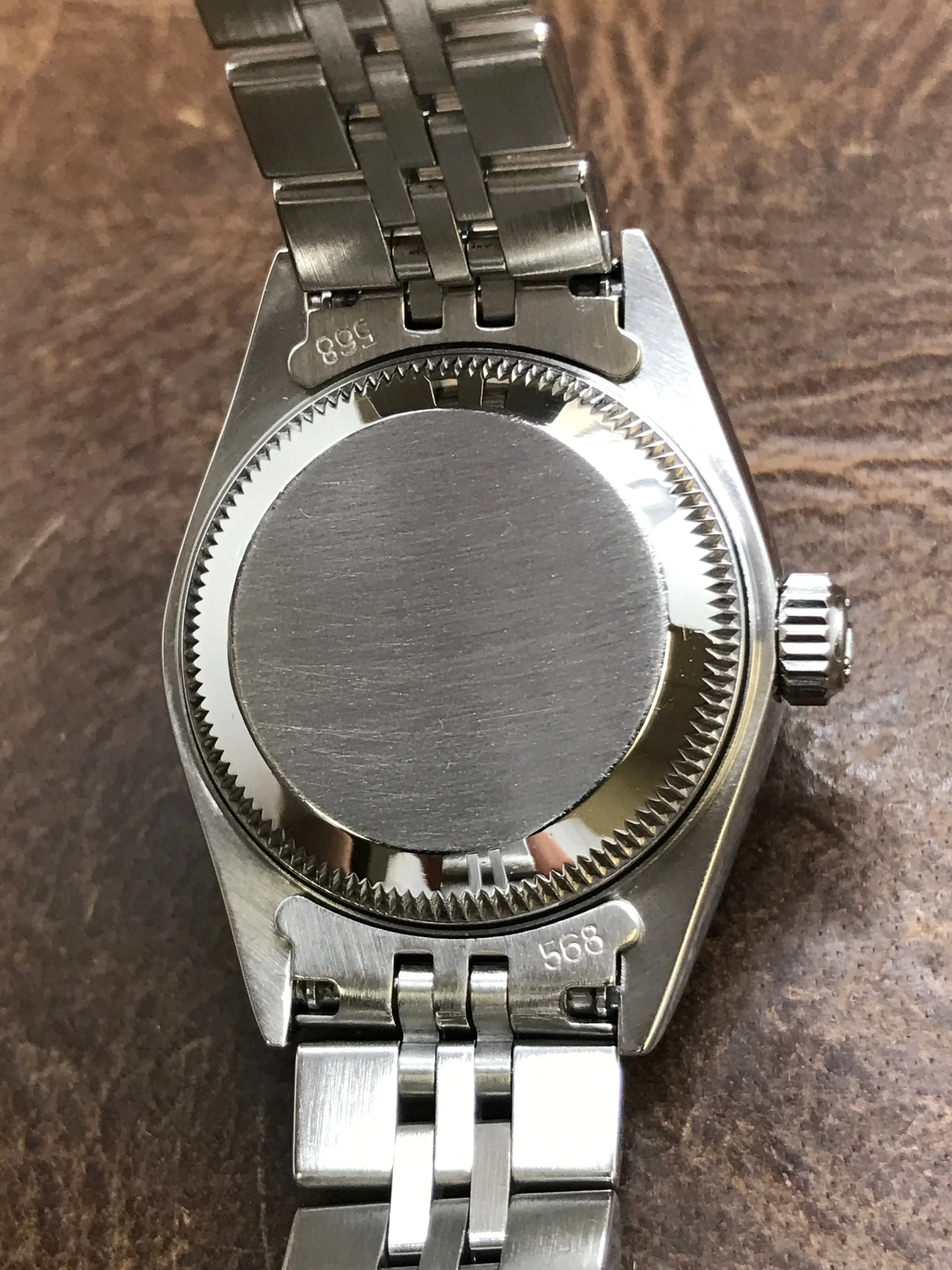 Rolex Date 26mm 69160 Silver Tapestry Dial Automatic Women's Watch