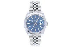 Rolex Datejust 126300 Blue Stick Dial