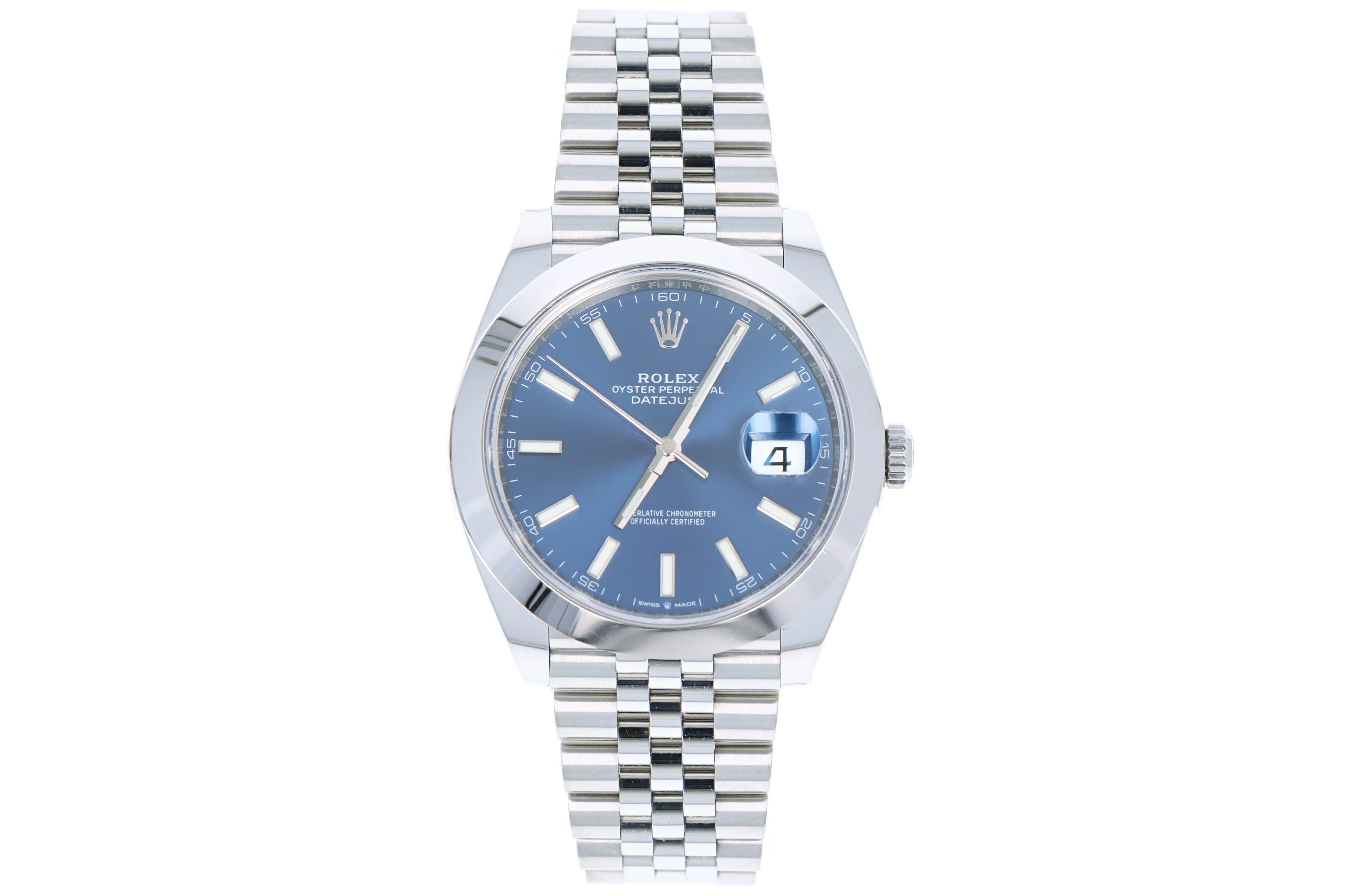 Rolex Datejust 126300 Blue Stick Dial