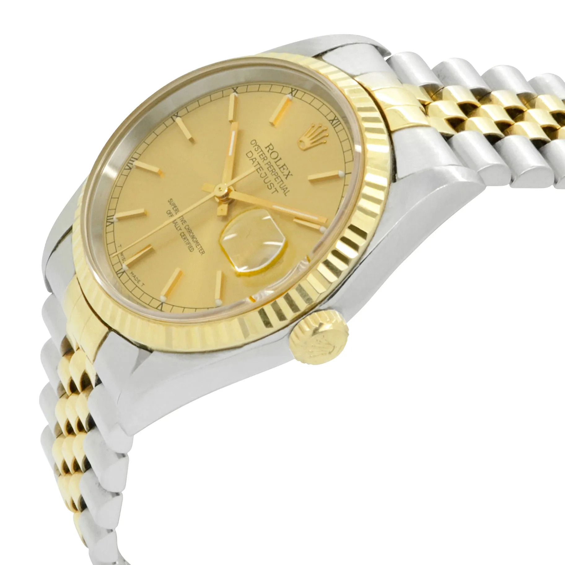 Rolex Datejust 16233 Champagne Dial Automatic Watch