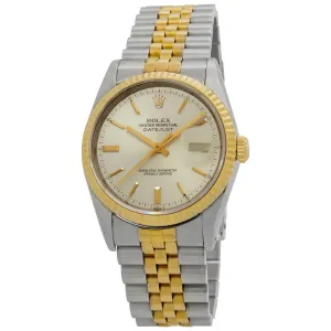 Rolex Datejust 16233 Silver Dial Automatic Watch
