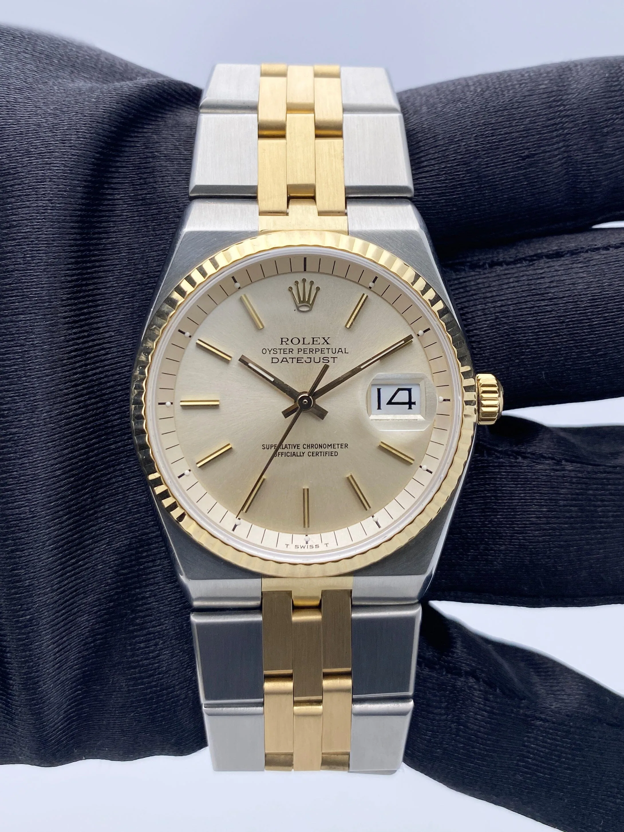 Rolex Datejust 1630 "Rare Bird" Two-Tone 14K Yellow Gold Mens Watch