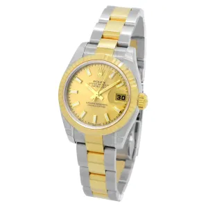 Rolex Datejust 179173 Champagne Dial Automatic  Women's Watch
