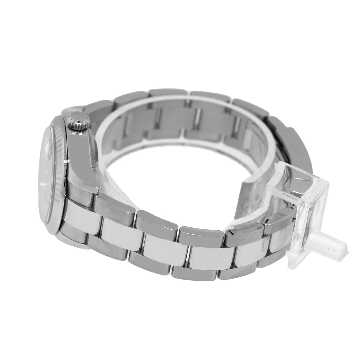 Rolex Datejust 28mm White Gold & Steel Pink Index Dial & Fluted Bezel 279174