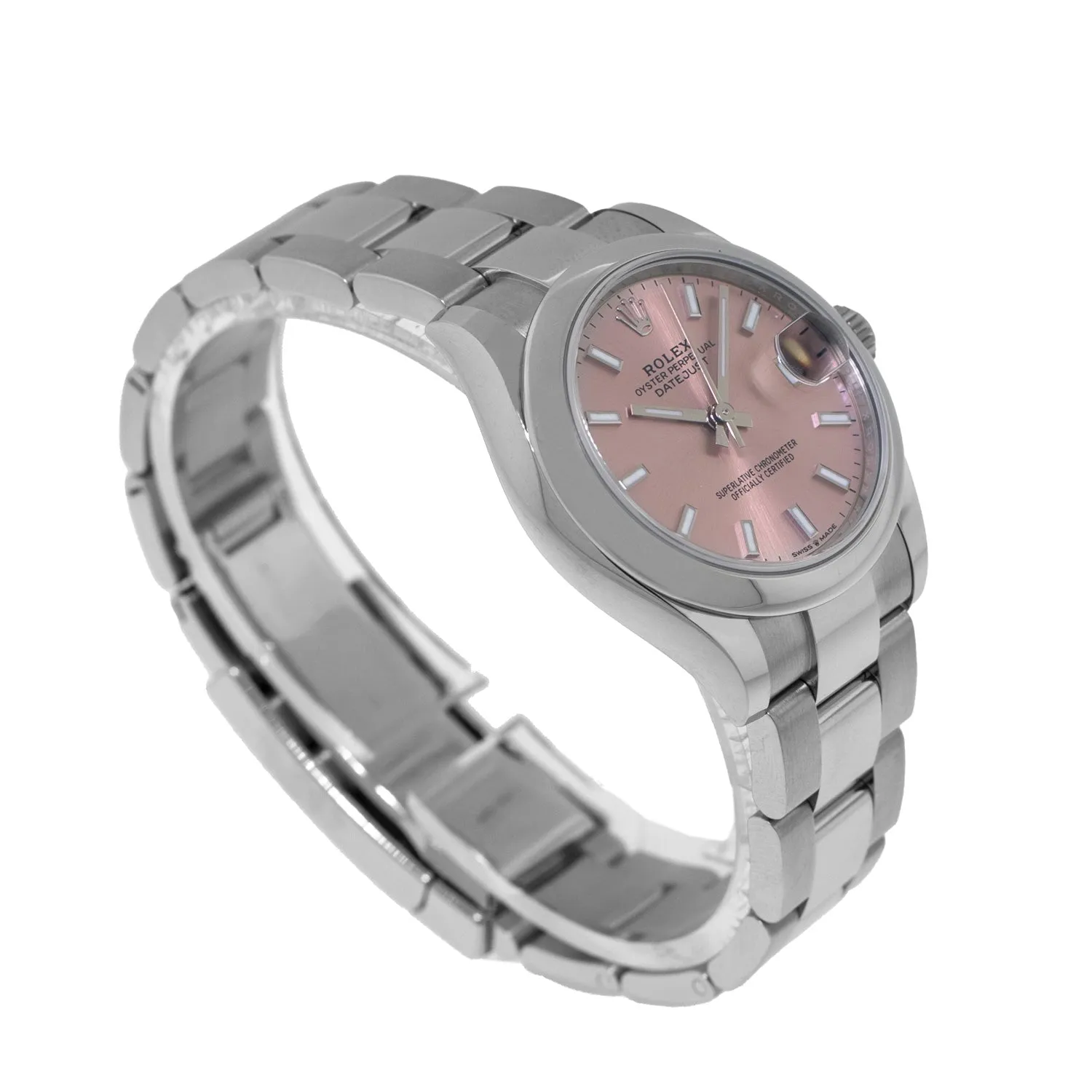 Rolex Datejust 31mm Stainless Steel Pink Index Dial & Smooth Bezel 278240