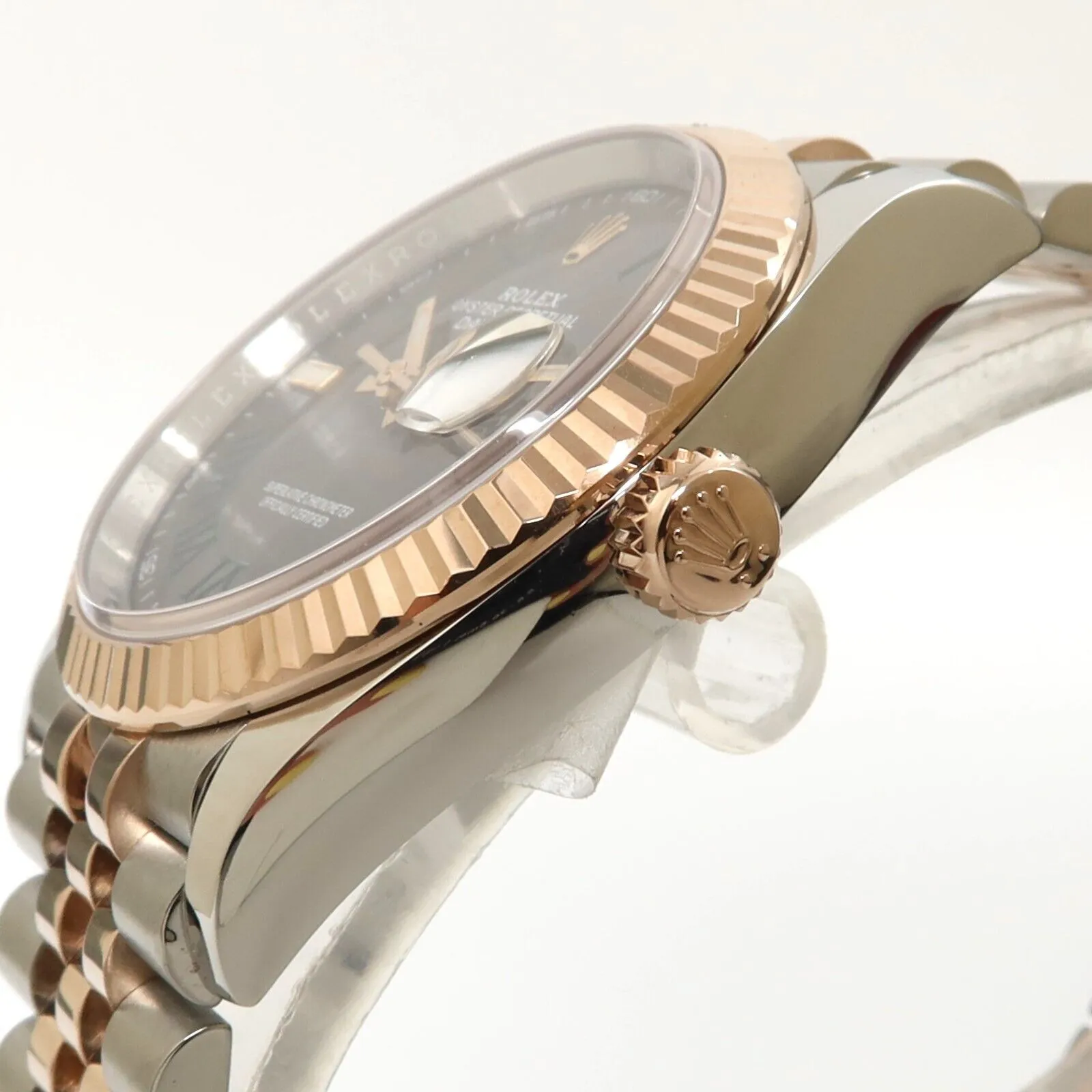 Rolex Datejust 36 18kt Rose Gold & Stainless Steel Wimbledon Dial Jubilee 126231