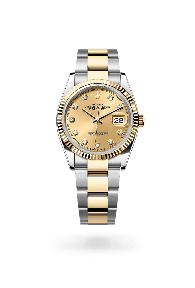 Rolex Datejust 36 in Yellow Rolesor - combination of Oystersteel and yellow gold, M126233-0018 | Walters & Hogsett