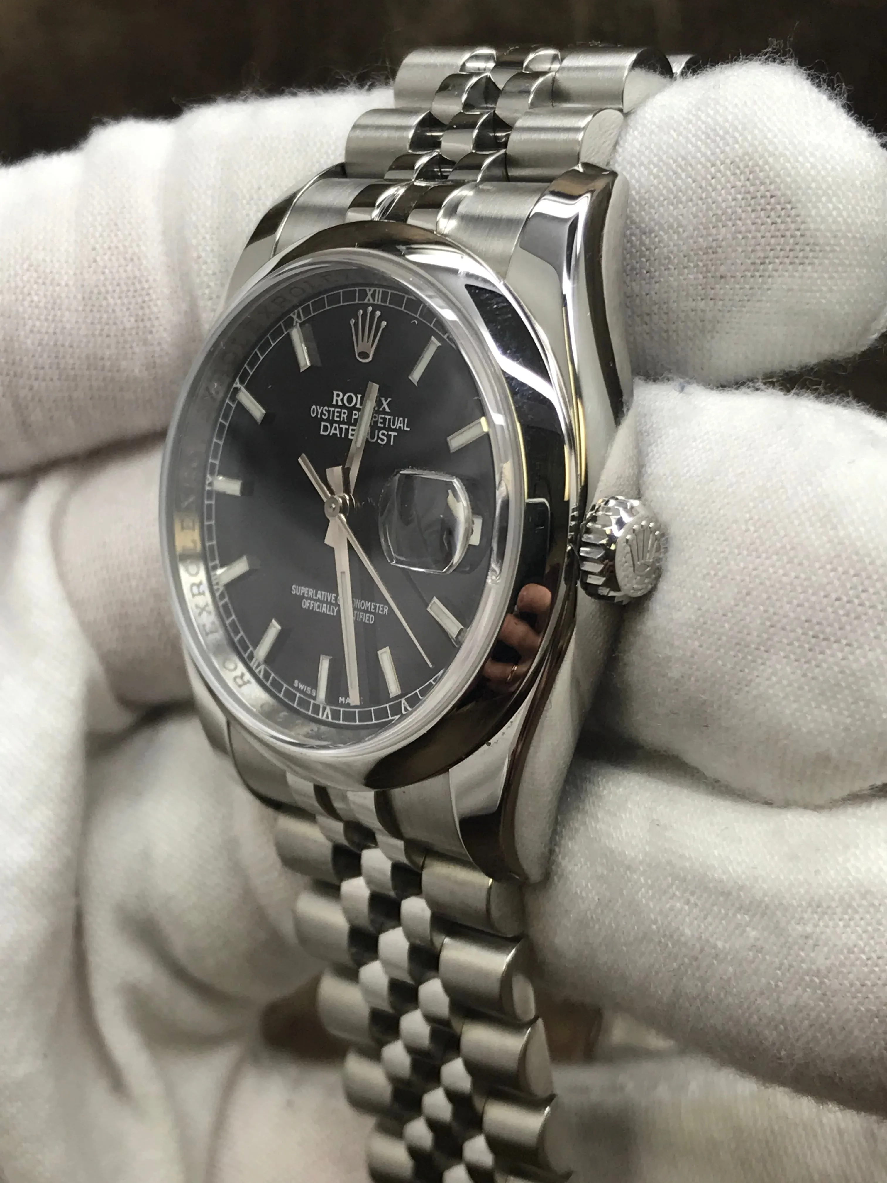 Rolex Datejust 36mm 116200 Black Dial Automatic Watch