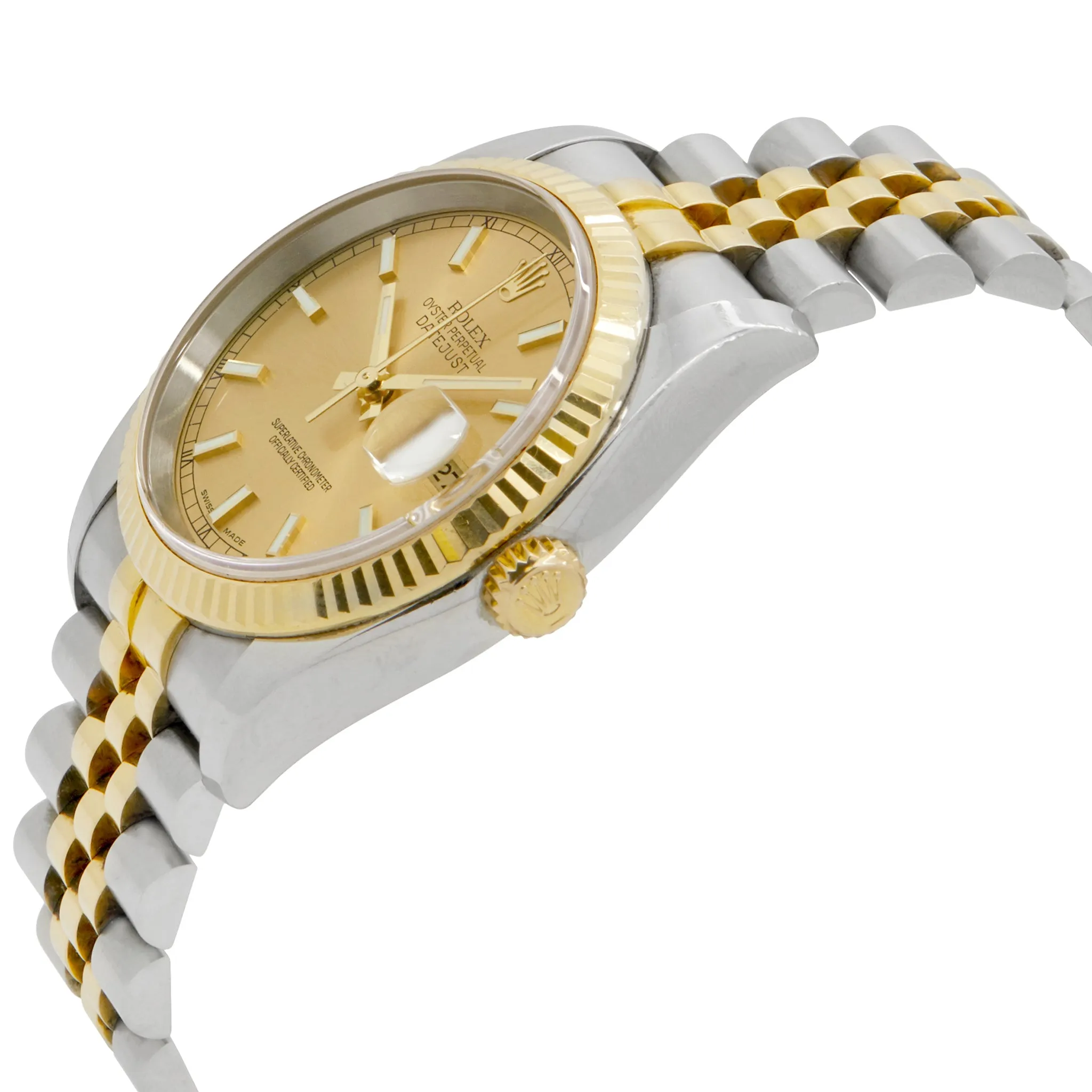 Rolex Datejust 36mm 116233 Champagne Dial Automatic Watch