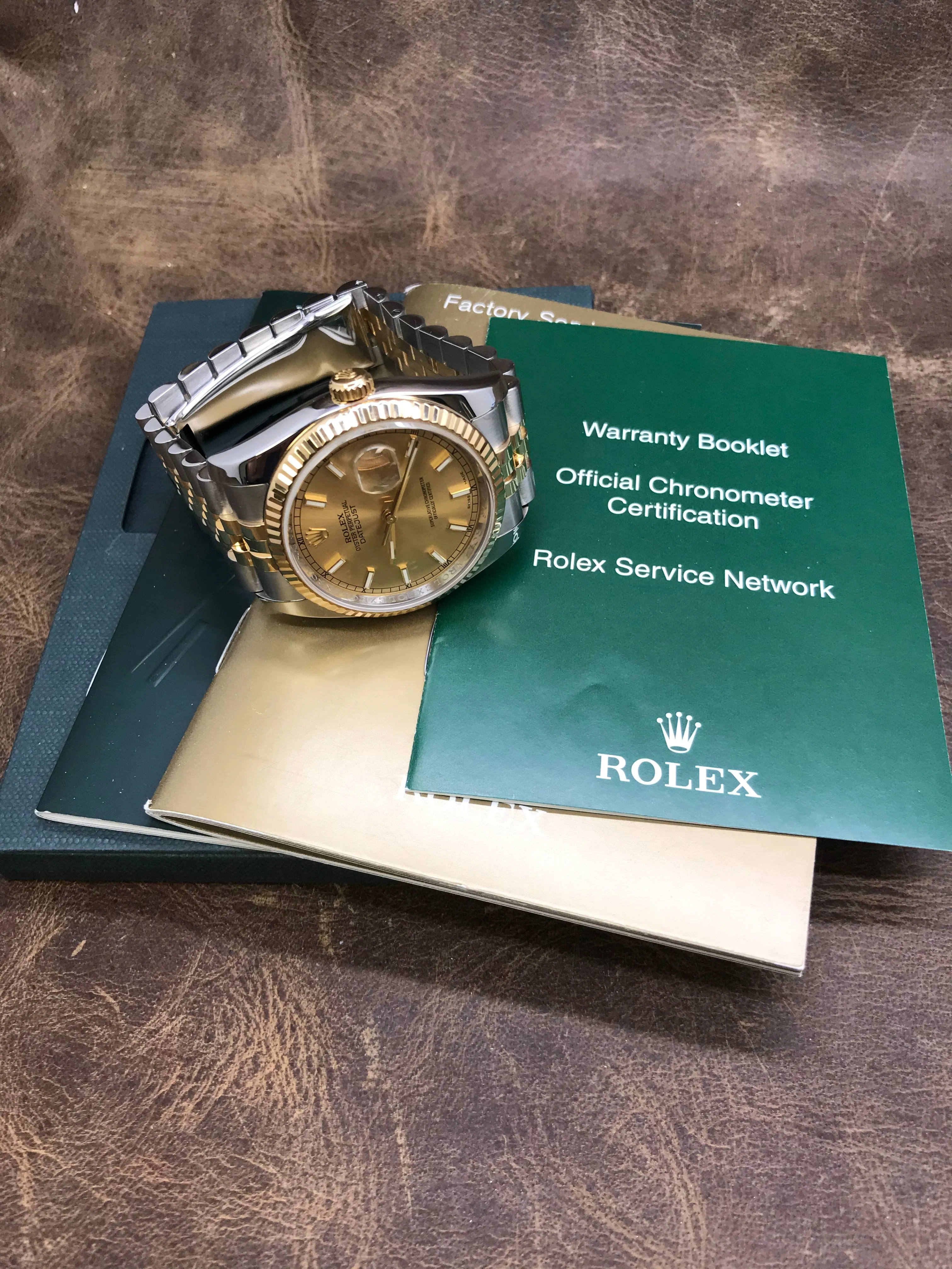 Rolex Datejust 36mm 116233 Champagne Dial Automatic Watch