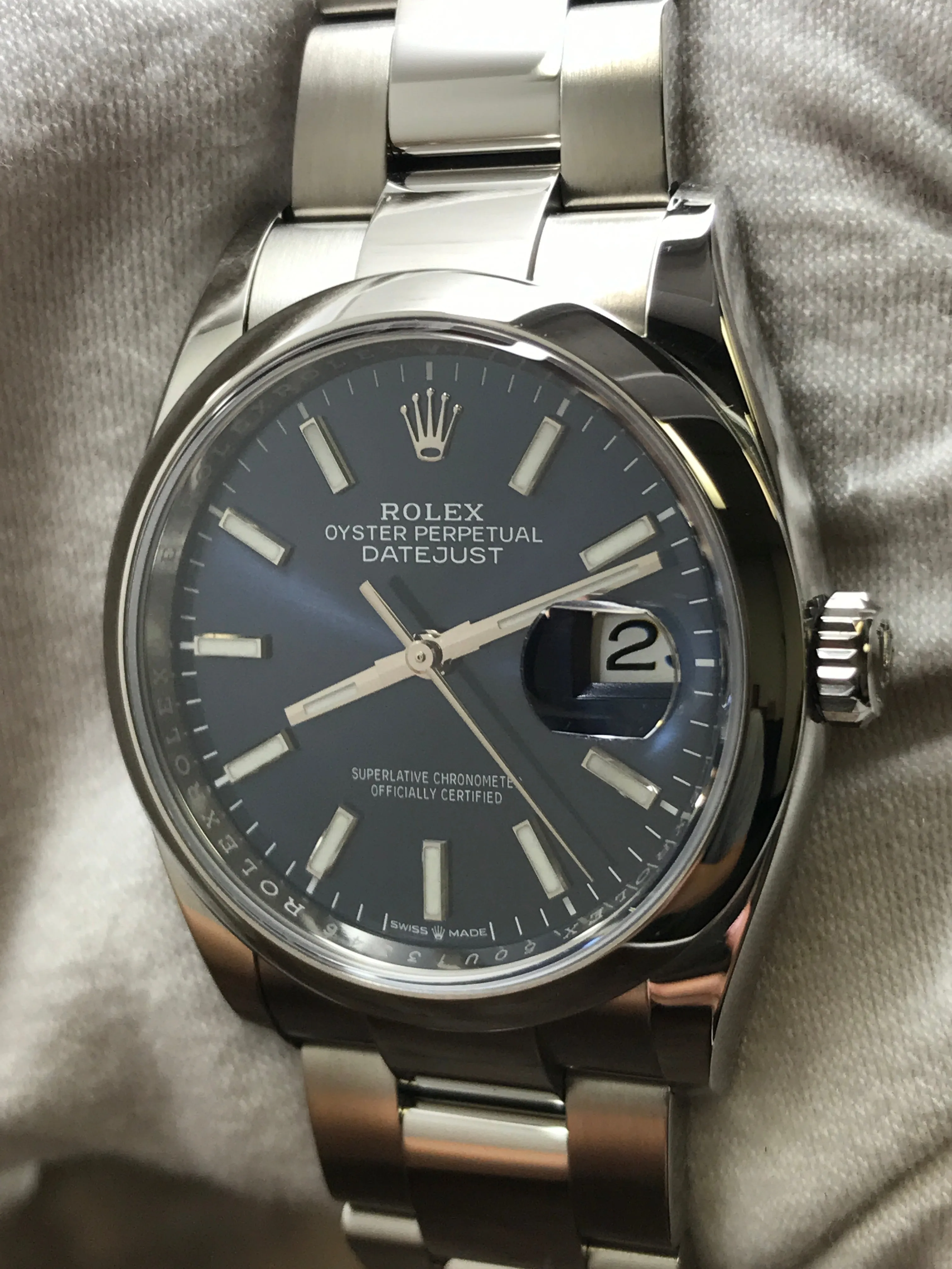 Rolex Datejust 36mm 126200 Blue Dial Automatic Watch