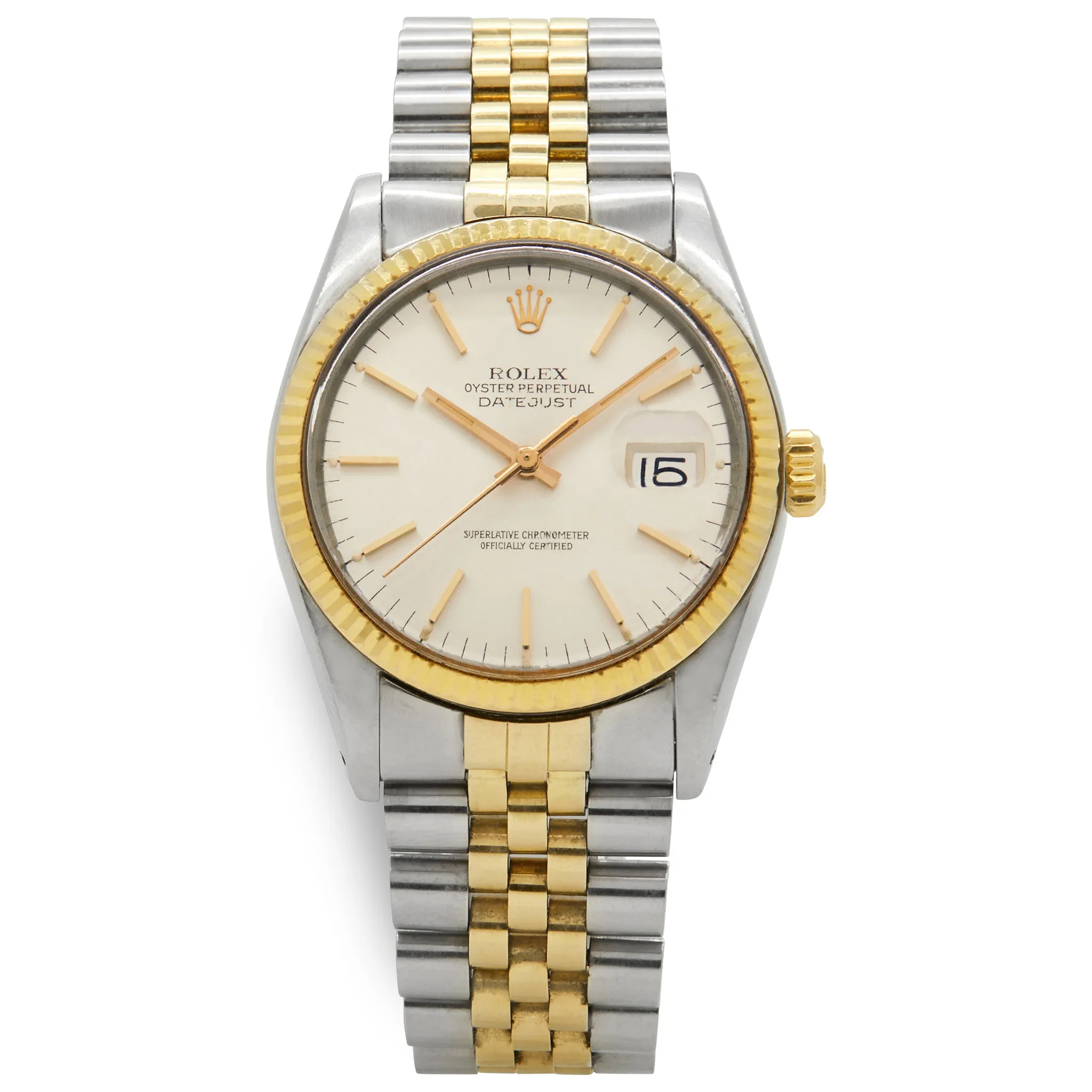 Rolex Datejust 36mm 16013 Silver Dial Automatic Watch