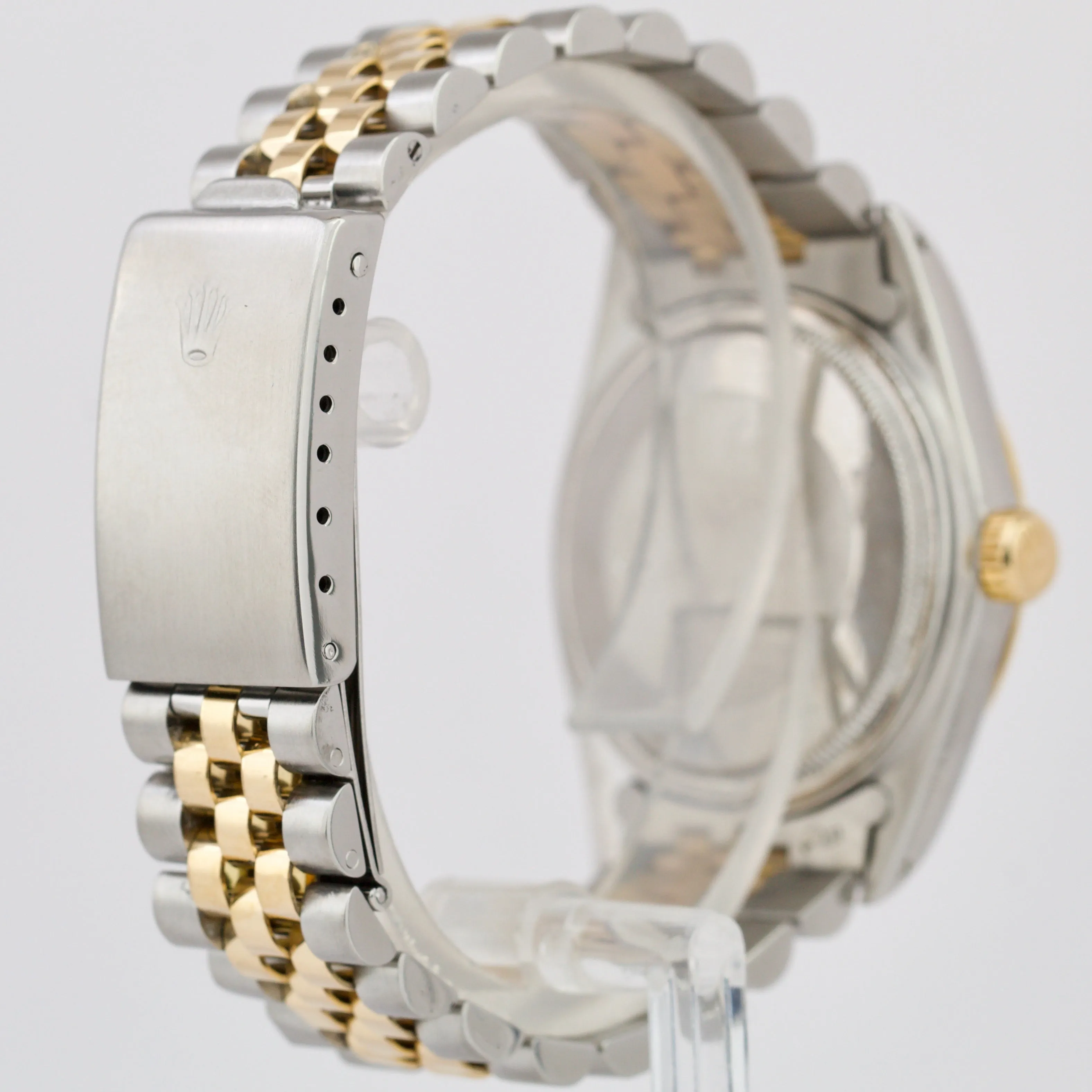 Rolex DateJust 36mm Champagne JUBILEE Two-Tone 18K Gold Stainless Watch 16013 BP