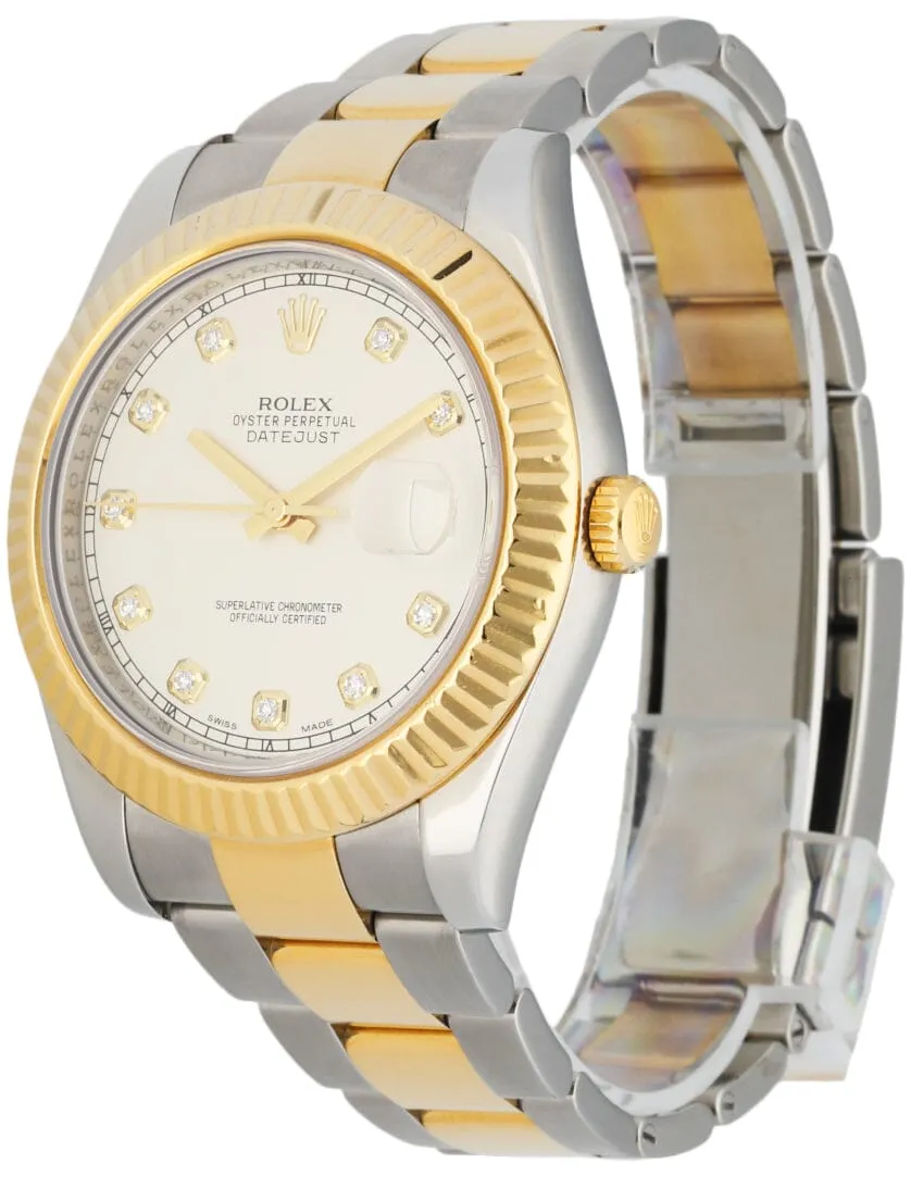 Rolex Datejust 41 116333 Men's Watch Box &  Papers
