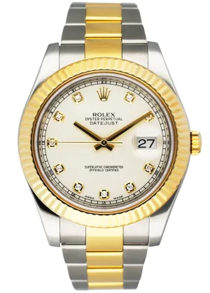Rolex Datejust 41 116333 Men's Watch Box &  Papers