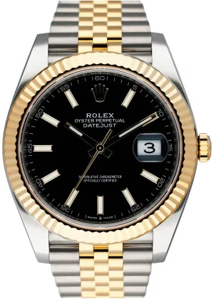 Rolex Datejust 41 126333 Black Dial Mens Watch Box Papers