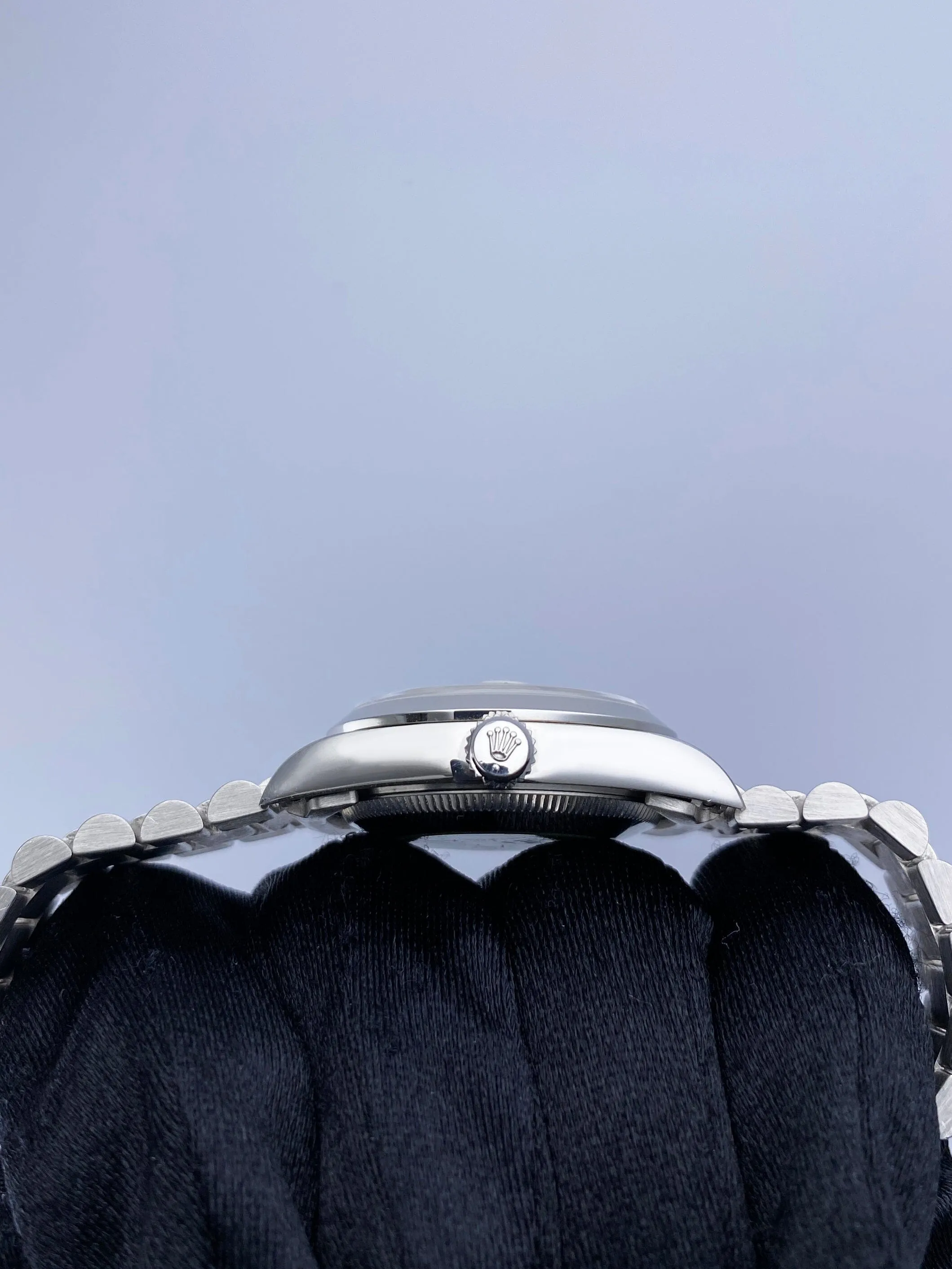 Rolex Datejust 68246 Platinum Diamond Anniversary Dial Midsize Watch