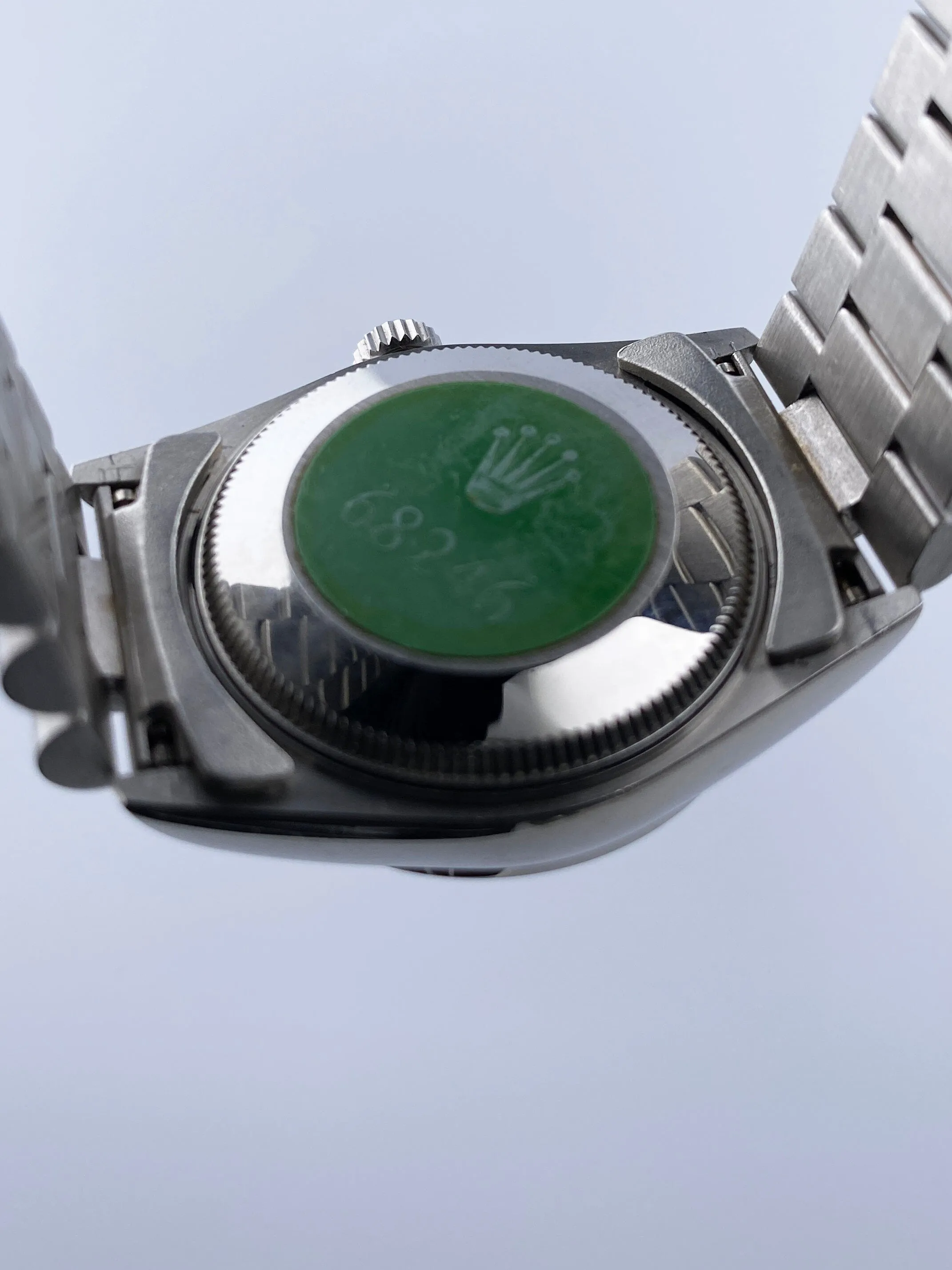 Rolex Datejust 68246 Platinum Diamond Anniversary Dial Midsize Watch