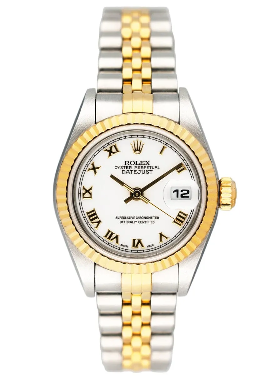 Rolex Datejust 69173 White Dial Ladies Watch