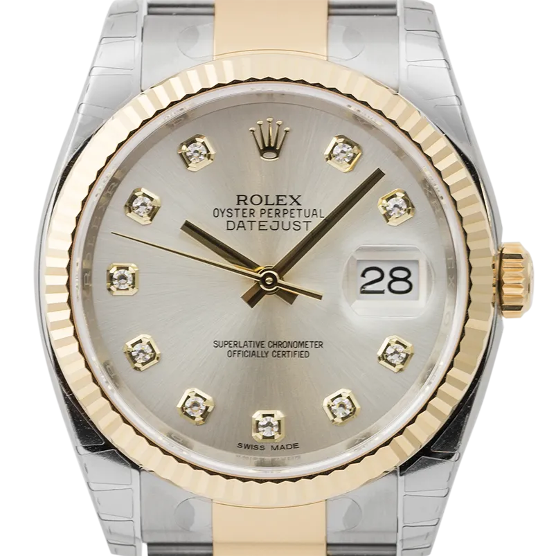 Rolex DateJust II Stainless Steel Black/Index 116300