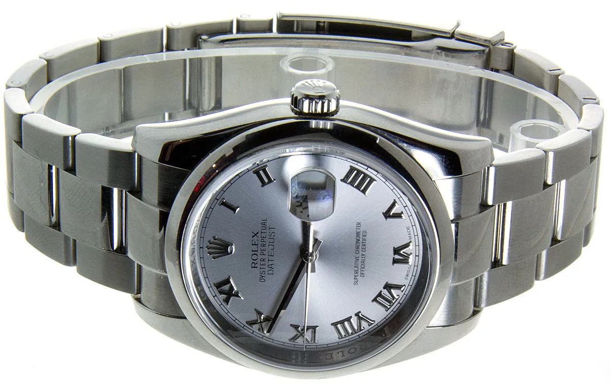 Rolex Datejust SS Rhodium Dial