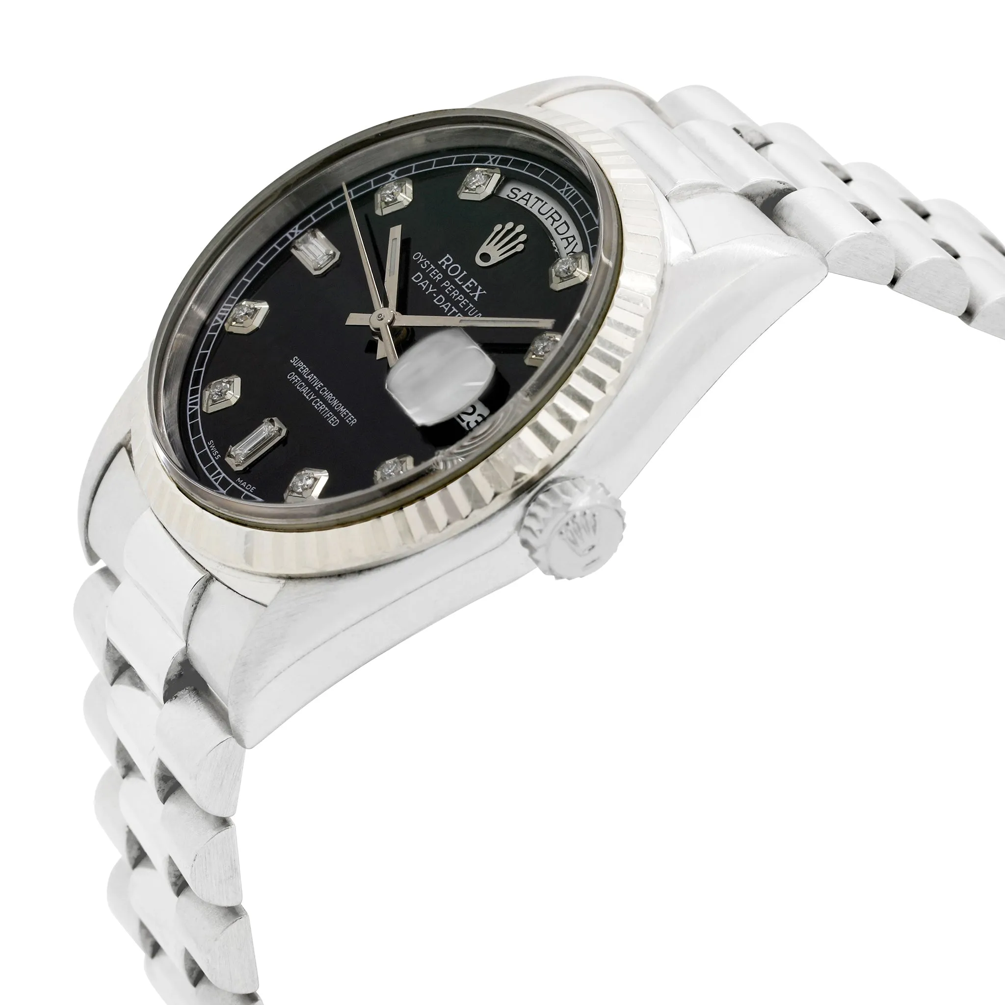 Rolex Day-Date 18239 Black Dial Automatic Men's Watch