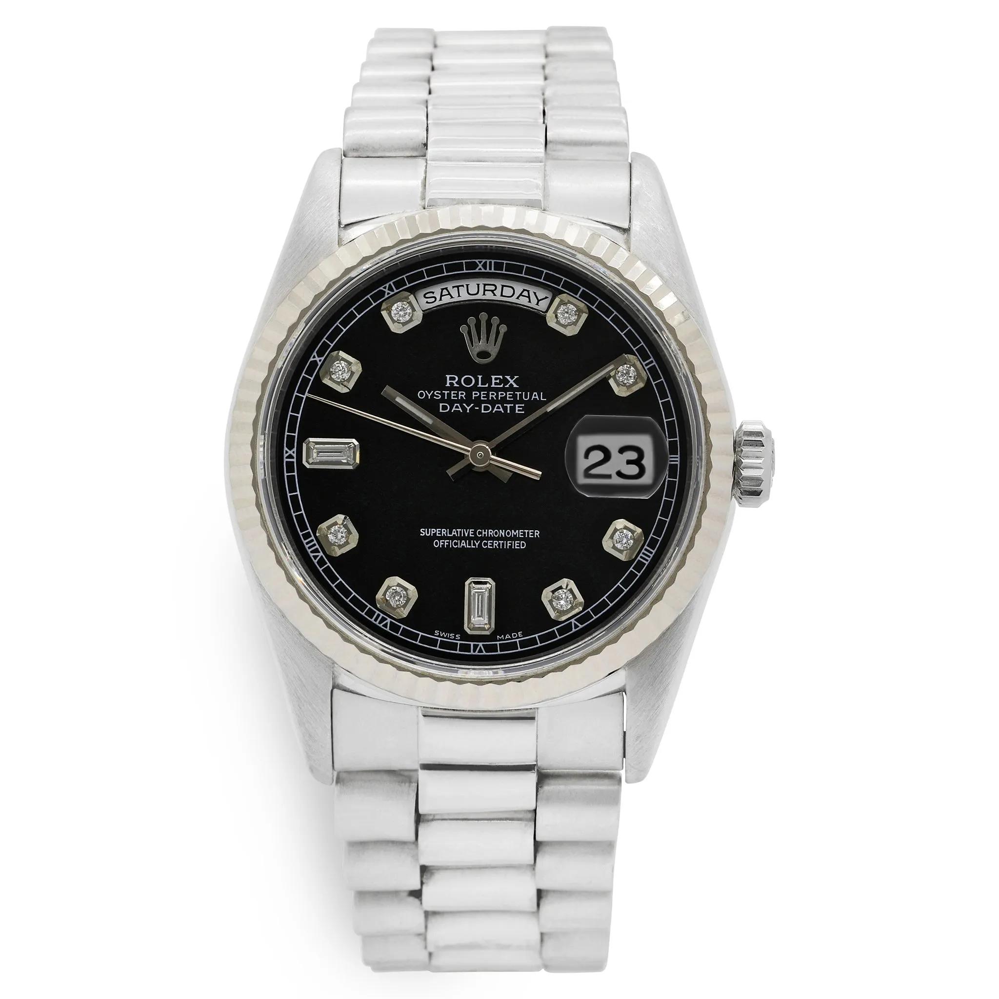 Rolex Day-Date 18239 Black Dial Automatic Men's Watch