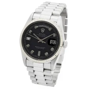 Rolex Day-Date 18239 Black Dial Automatic Men's Watch