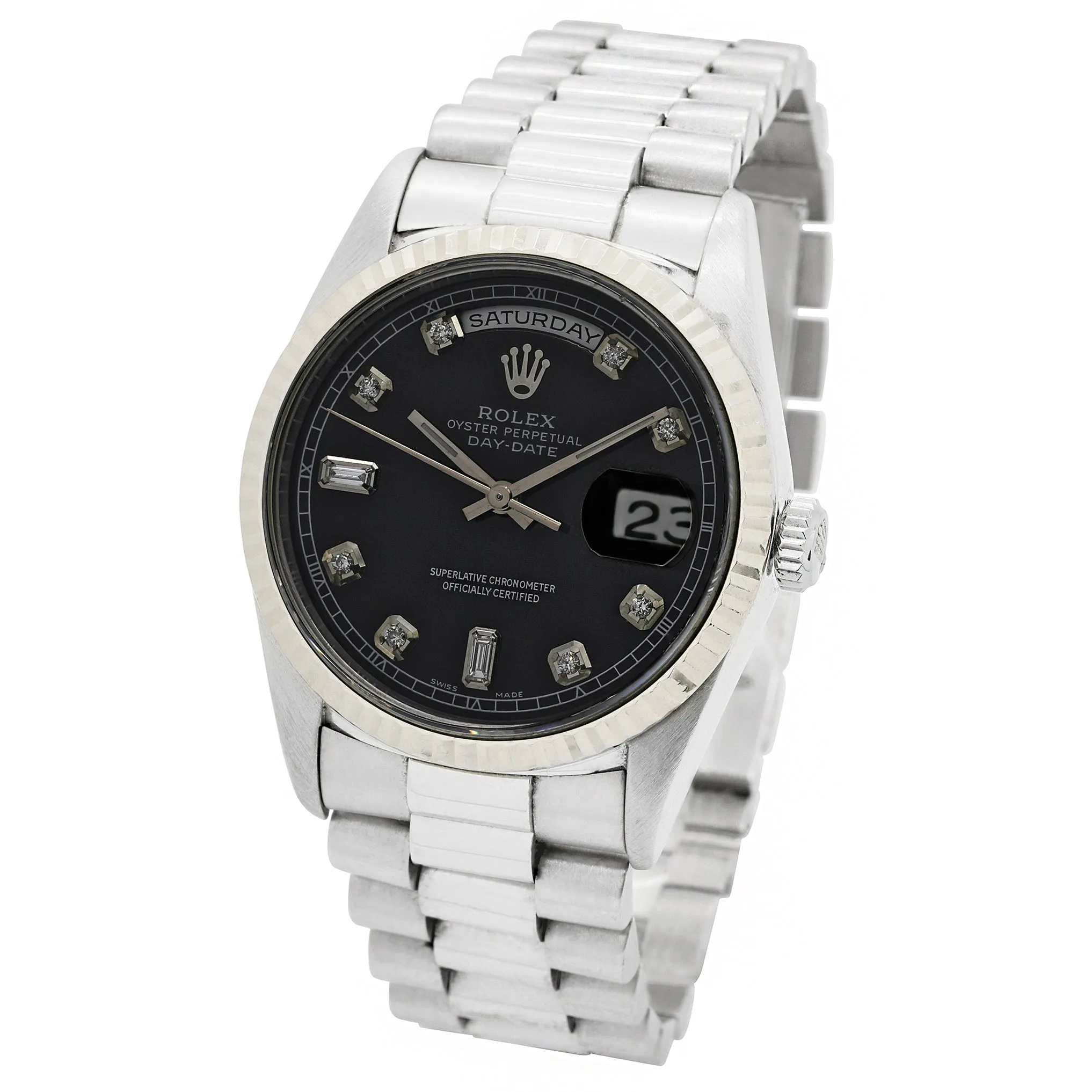 Rolex Day-Date 18239 Black Dial Automatic Men's Watch