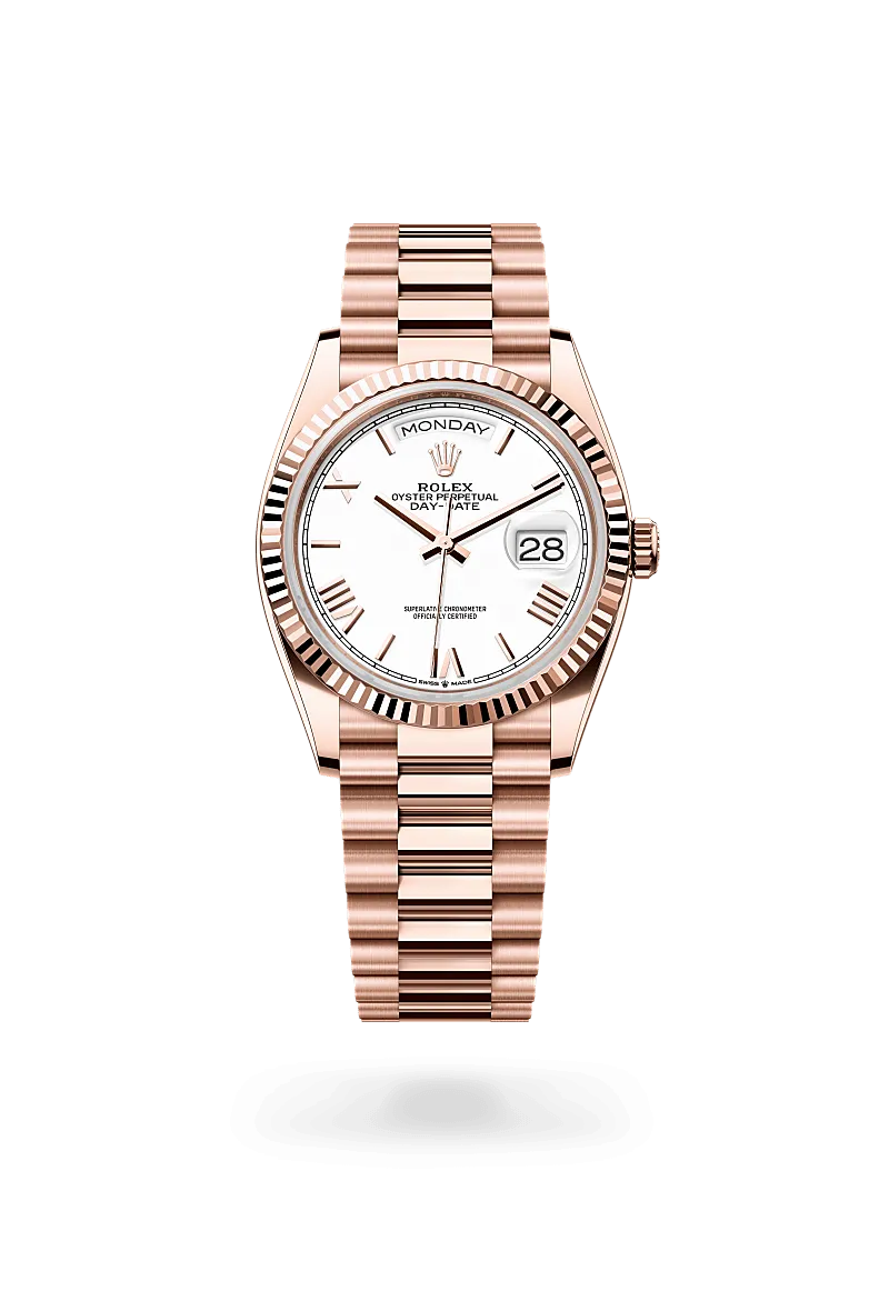 Rolex Day-Date 36 in 18 kt Everose gold, M128235-0070 | Walters & Hogsett