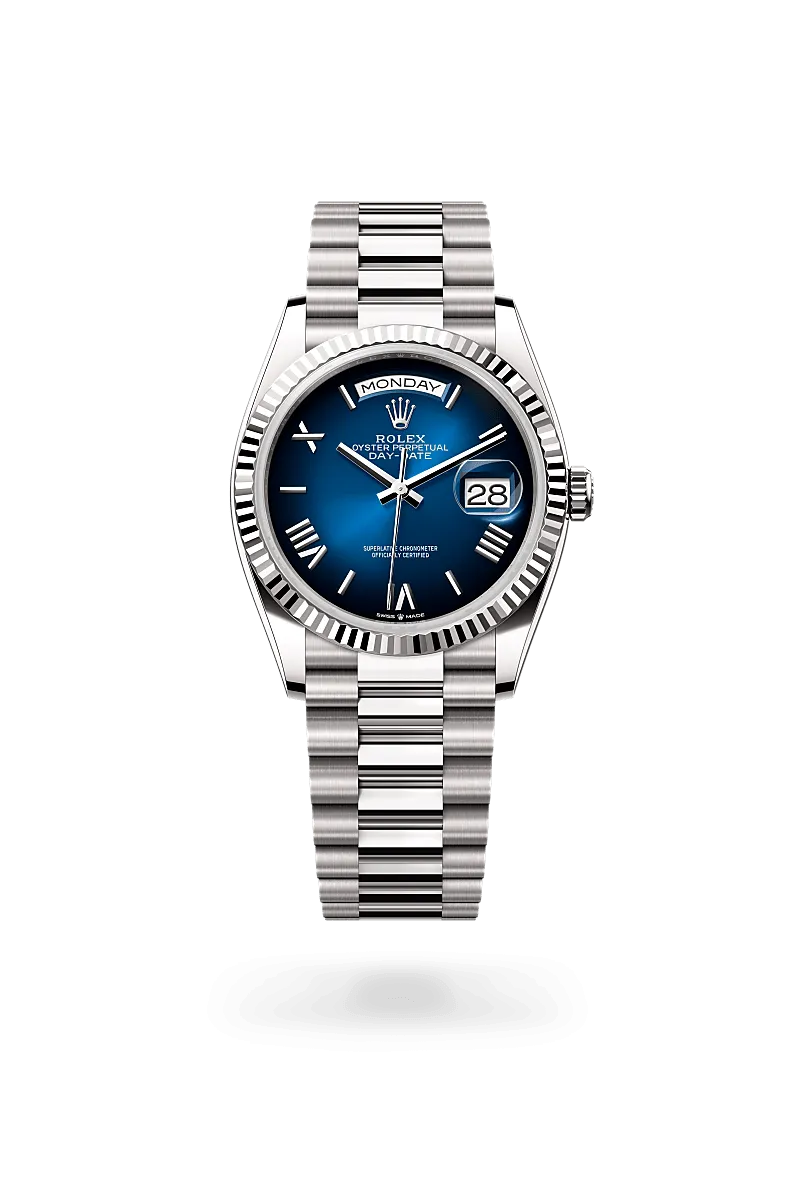 Rolex Day-Date 36 in 18 kt white gold, M128239-0063 | Walters & Hogsett