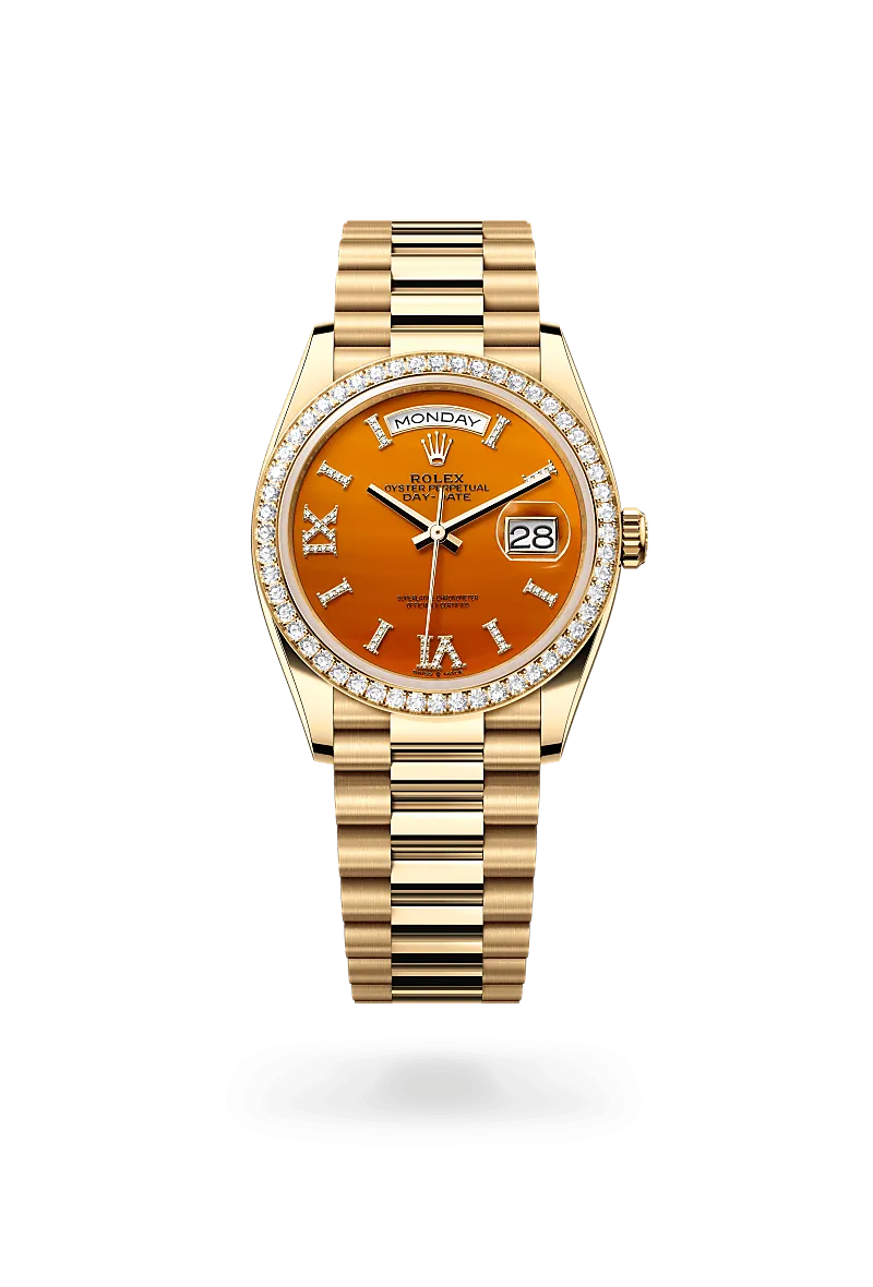 Rolex Day-Date 36 in 18 kt yellow gold, M128348RBR-0049 | Walters & Hogsett