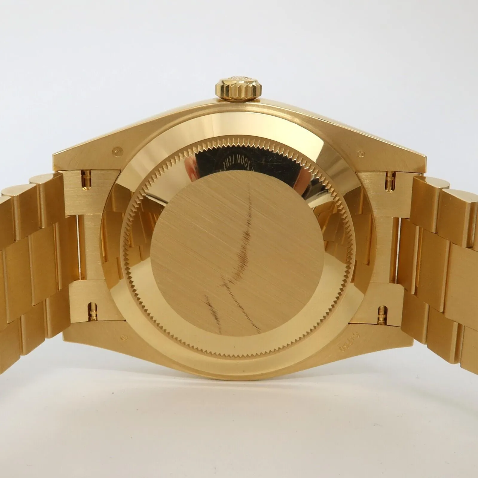 Rolex Day-Date 40 President Champagne Stick Dial Solid 18kt Yellow Gold 228238