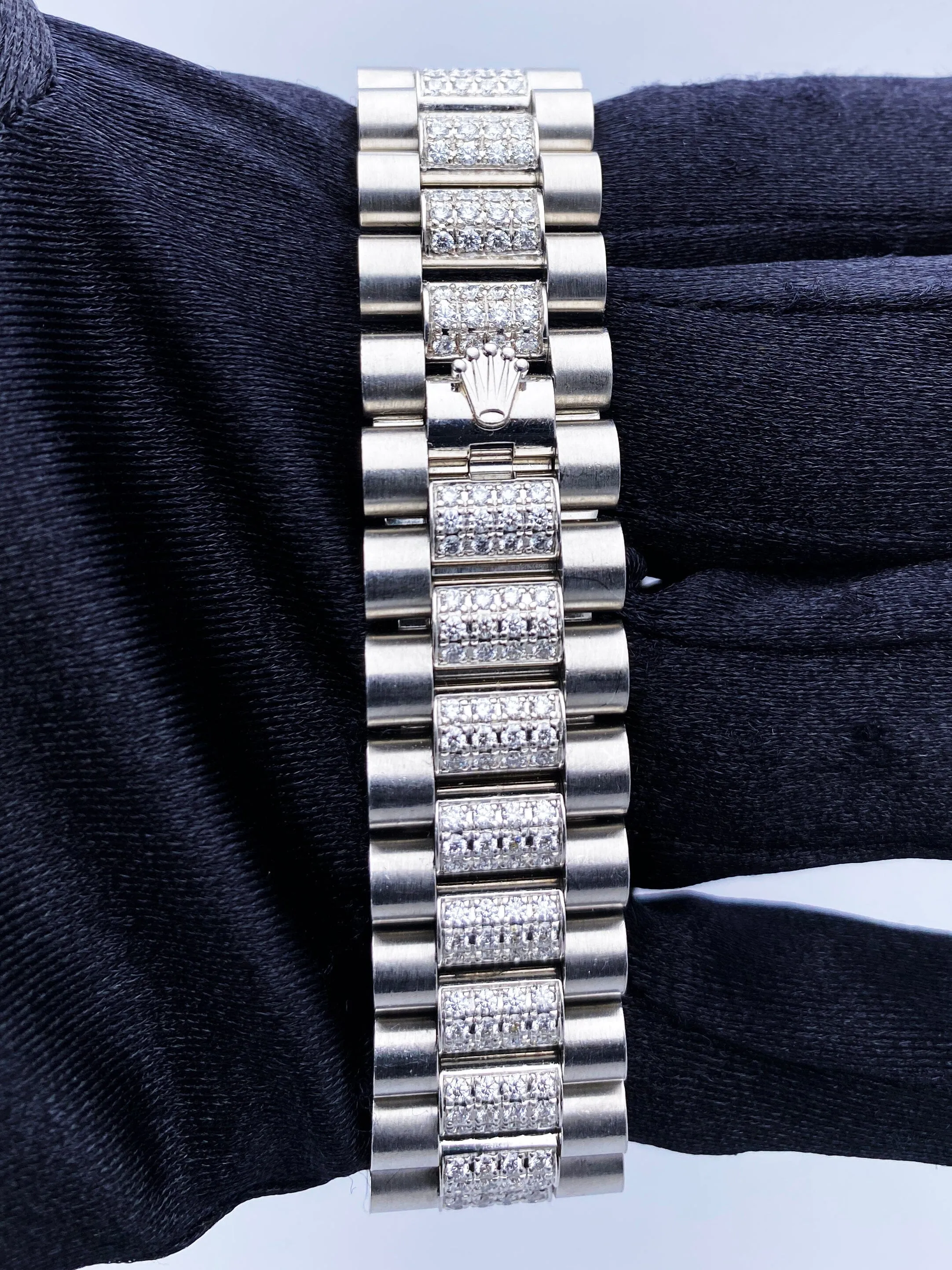Rolex Day-Date President 118346 Platinum Diamond Mens Watch Box Papers