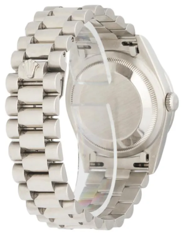 Rolex Day-Date President 18346 Platinum Diamond Mens Watch