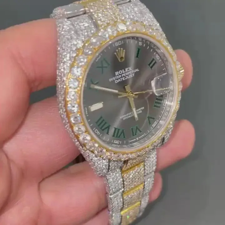 Rolex Day-Date Presidential Moissanite Diamond Watch  W 158