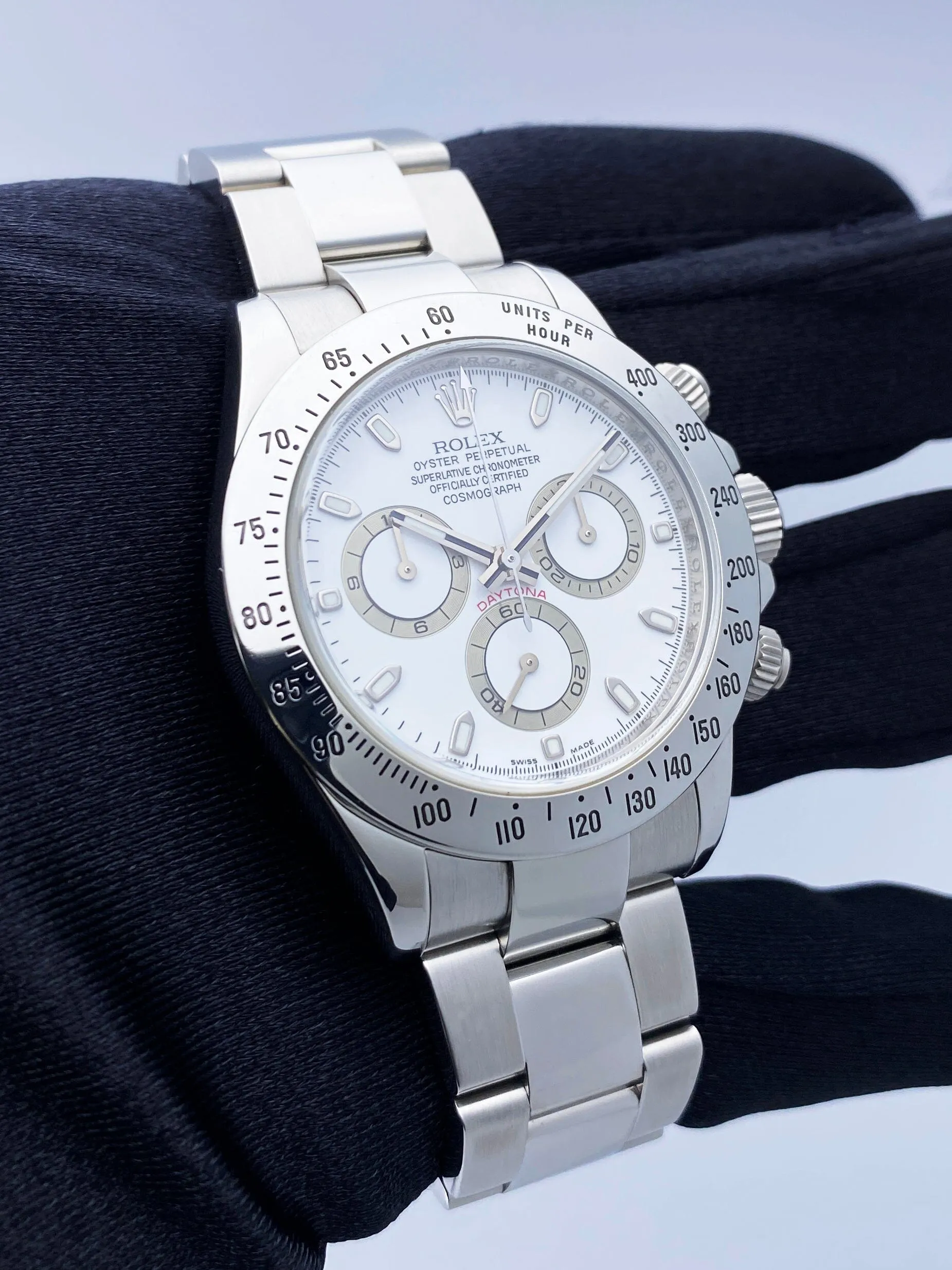 Rolex Daytona 116520 White Dial Stainless Steel Mens Watch