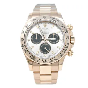 Rolex Daytona 18K Everose Gold 40mm Sundust Chronograph Dial Watch Reference #: 116505