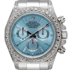 Rolex Daytona White Gold Ice/Diamonds Diamond Set Custom Watch 116509