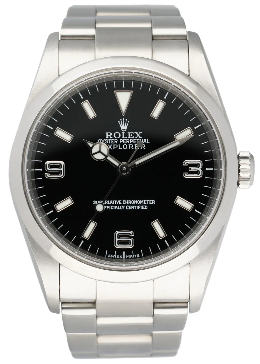 Rolex Explorer 114270 Steel Mens Watch Box & Papers
