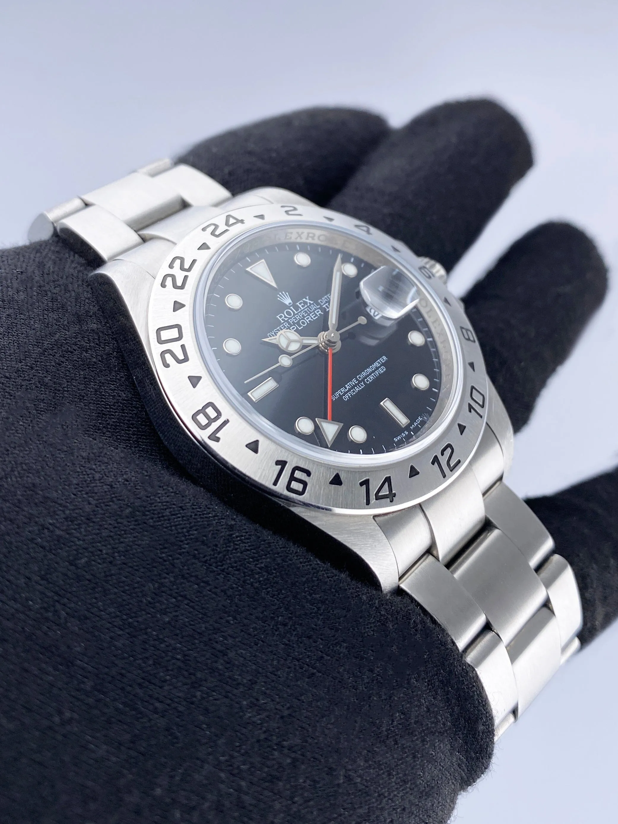 Rolex Explorer II 16570 Black Dial Mens Watch Box Papers