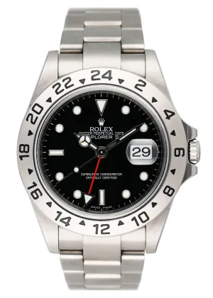 Rolex Explorer II 16570 Black Dial Mens Watch Box Papers
