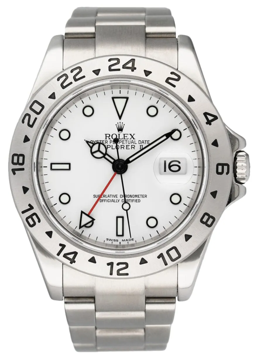 Rolex Explorer II 16570 White Dial Mens Watch