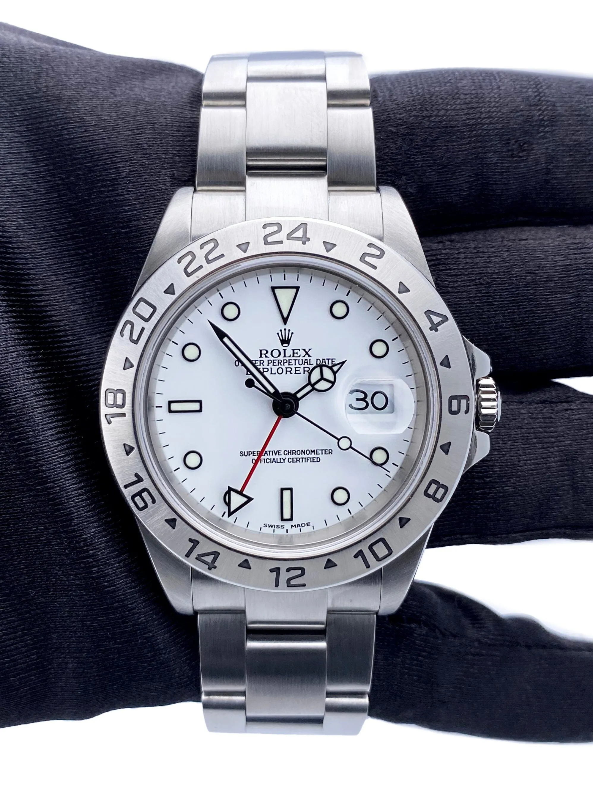 Rolex Explorer II 16570 White Dial Mens Watch