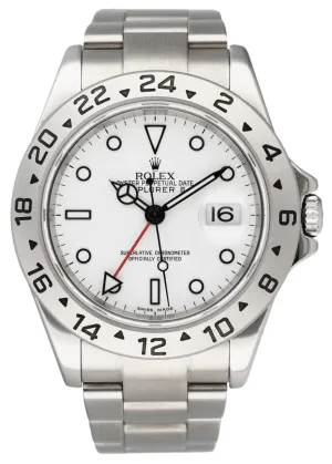 Rolex Explorer II 16570 White Dial Mens Watch