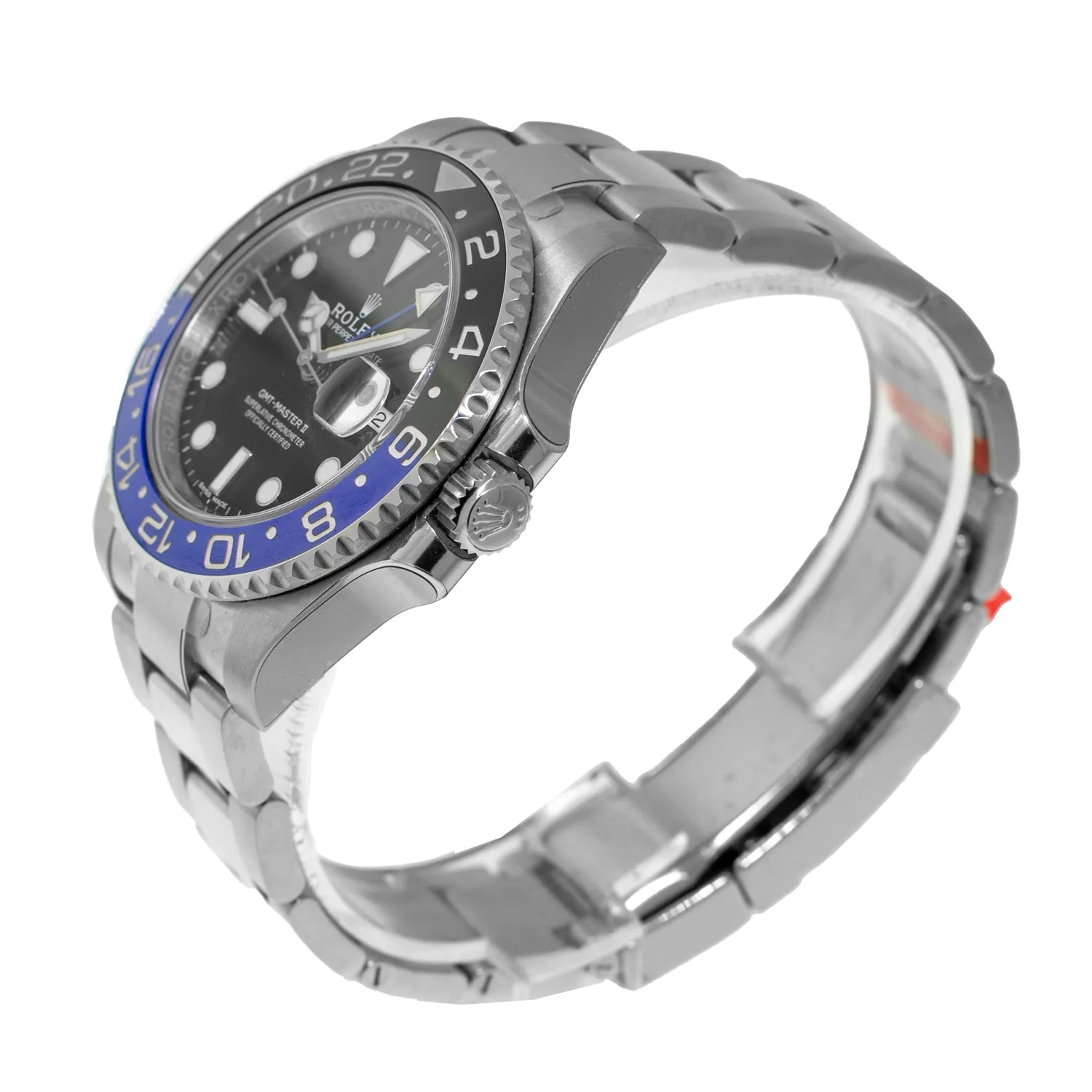 Rolex GMT-Master II "Batman" New Old Stock 40mm Stainless Steel Black & Blue Bezel 116710