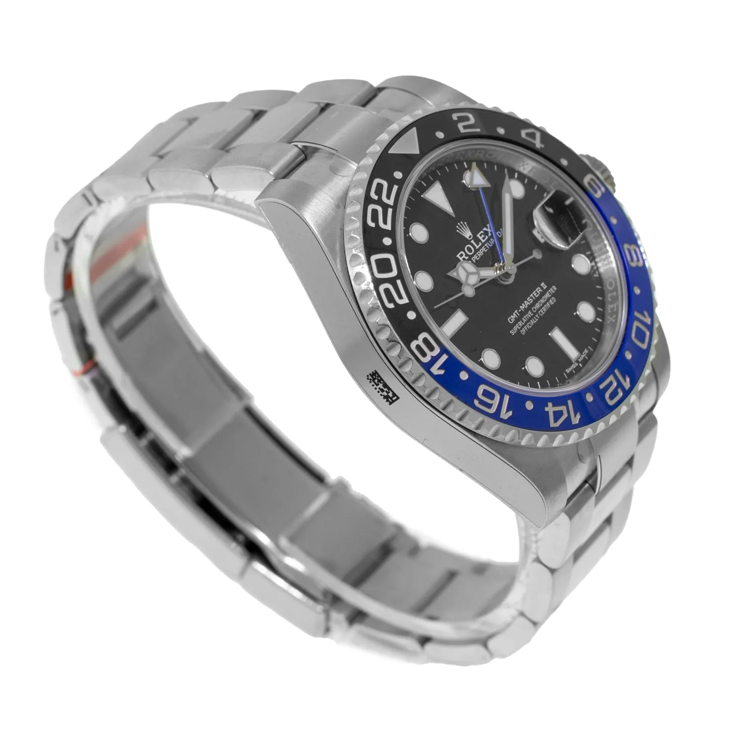 Rolex GMT-Master II "Batman" New Old Stock 40mm Stainless Steel Black & Blue Bezel 116710
