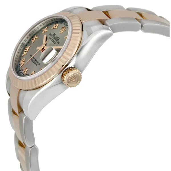 Rolex Lady Datejust 26 Grey Dial Stainless Steel and 18K Everose Gold Oyster Bracelet Automatic Watch 179171GYRO